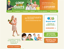 Tablet Screenshot of coopsantemrccharlevoix.com
